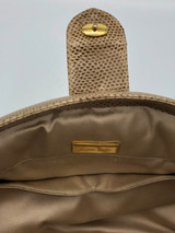 Judith Leiber snake skin bag