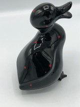 1985 Enesco Black duck with red dots