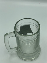 Texas A & M Pewter lettered Clear Mug