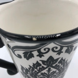 5th Damask Black & White Mug