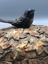 Trinket box with bird on top