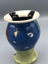 Ceramic face Vase " Believe in yourself"