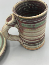 Janosz handmade pottery cup & saucer