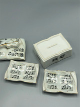 Ceramic Music trinket box with 2 dishes