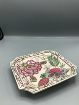 Famille Rose Chinese Square Plate