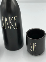 Rae Dunn Sake & 2 Sip Cup set
