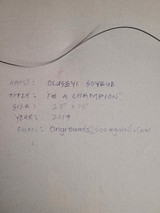 Oluseyi Soyege Acrylic Painting "I'm a Champion"
