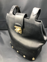 Salvatore Ferragamo Black Bag Leather Gancini