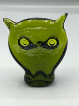 Vintage Viking  glass Owl