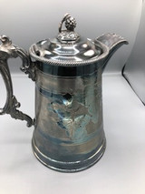 Antique Meridian Silver Plate Water Pitcher