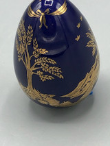 The Franklin Mint Cobalt blue gold egg