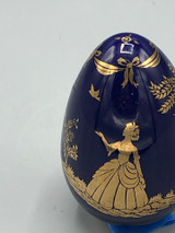The Franklin Mint Cobalt blue gold egg