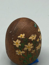 Painted wood egg