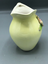 Ceramic mini pitcher with ceramic flowers