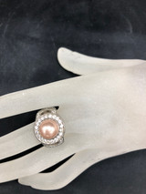 Pink Pearl Costume Ring