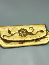 Vintage Sharenee gold clutch purse