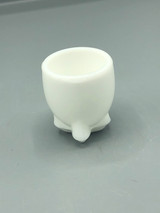 Antique White Milk glass pipe shaped holder