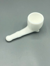Antique White Milk glass pipe shaped holder