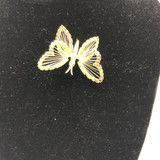 Vintage Monet gold tone butterfly pin