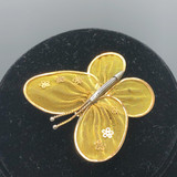 Vintage mesh gold butterfly pin