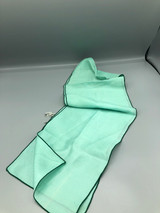 Pale green silk scarf