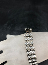 Rhinestone Bracelet with Metal clasp