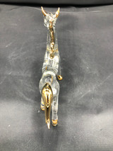 Hand blown glass Horse with gold accents