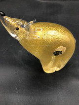 Venetian glass gold fleck Bear