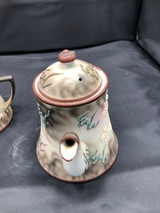 Dragonware Pottery Teapot & Sugar