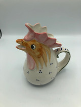 80s Rooster Fine Ceramic Pitcher
