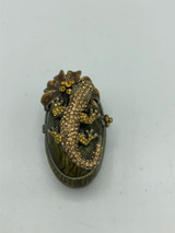Jeweled Lizard Pill Trinket Box