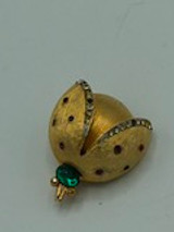 Vintage brooch lady bug