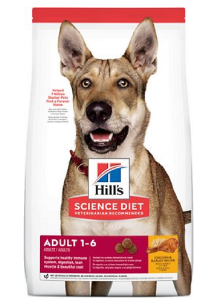 Science Diet Dog Food, Premium, Ground, Chicken & Barley Entree, Adult (1-6) - 13 oz