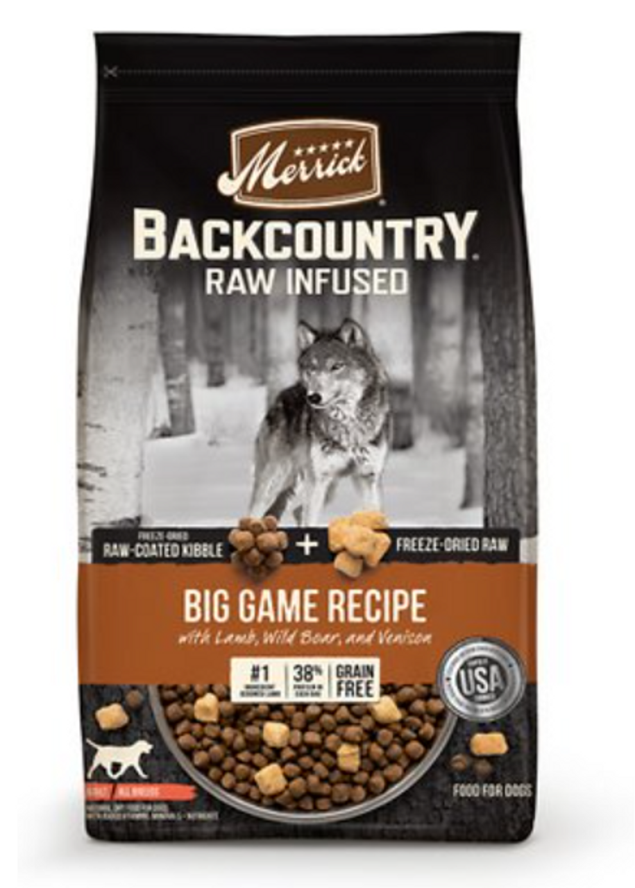 https://cdn11.bigcommerce.com/s-xfu1s3ki5p/images/stencil/1280x1280/products/10295/2973/Merrick_Backcountry_Big_Game_Recipe_with_Lamb_Wild_Boar_Venison_Freeze-Dried_Raw_Infused_Grain-Free_Dry_Dog_Food_51705_1__02701.1632572604.PNG?c=1