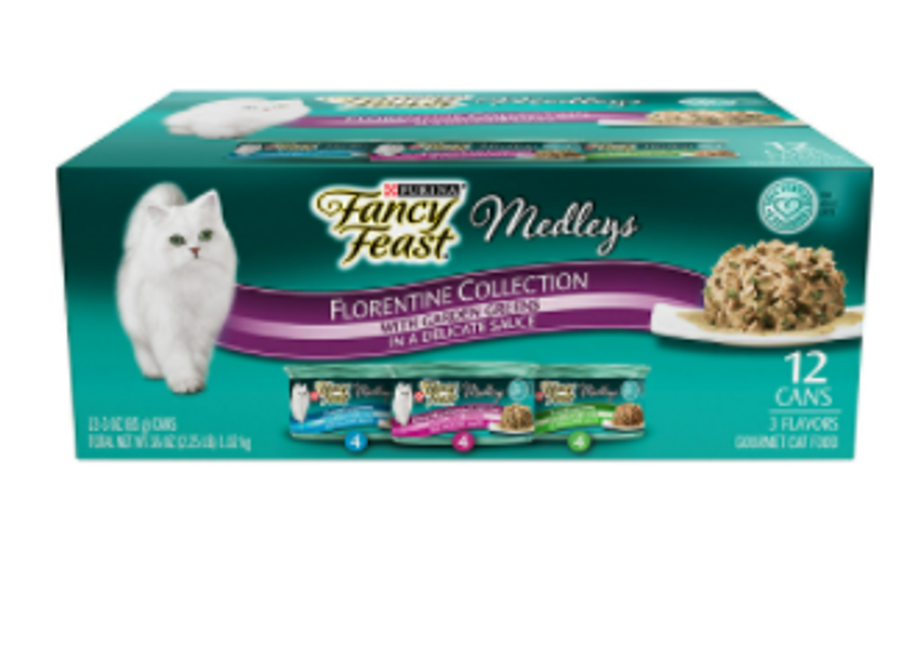 fancy feast elegant medley florentine variety pack canned cat food