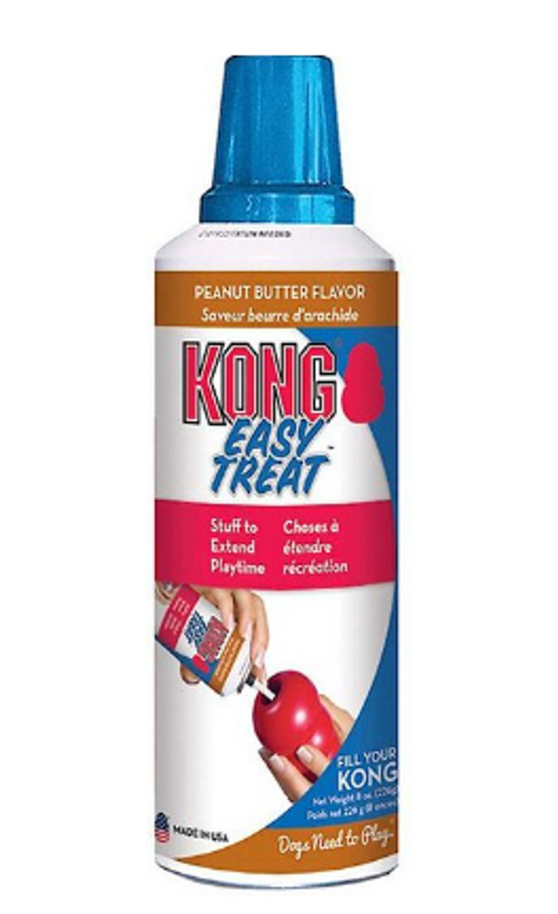 KONG Easy Treat Peanut Butter Flavor Paste 8 oz. for Puppy or Adult Dog KONG  Toys 
