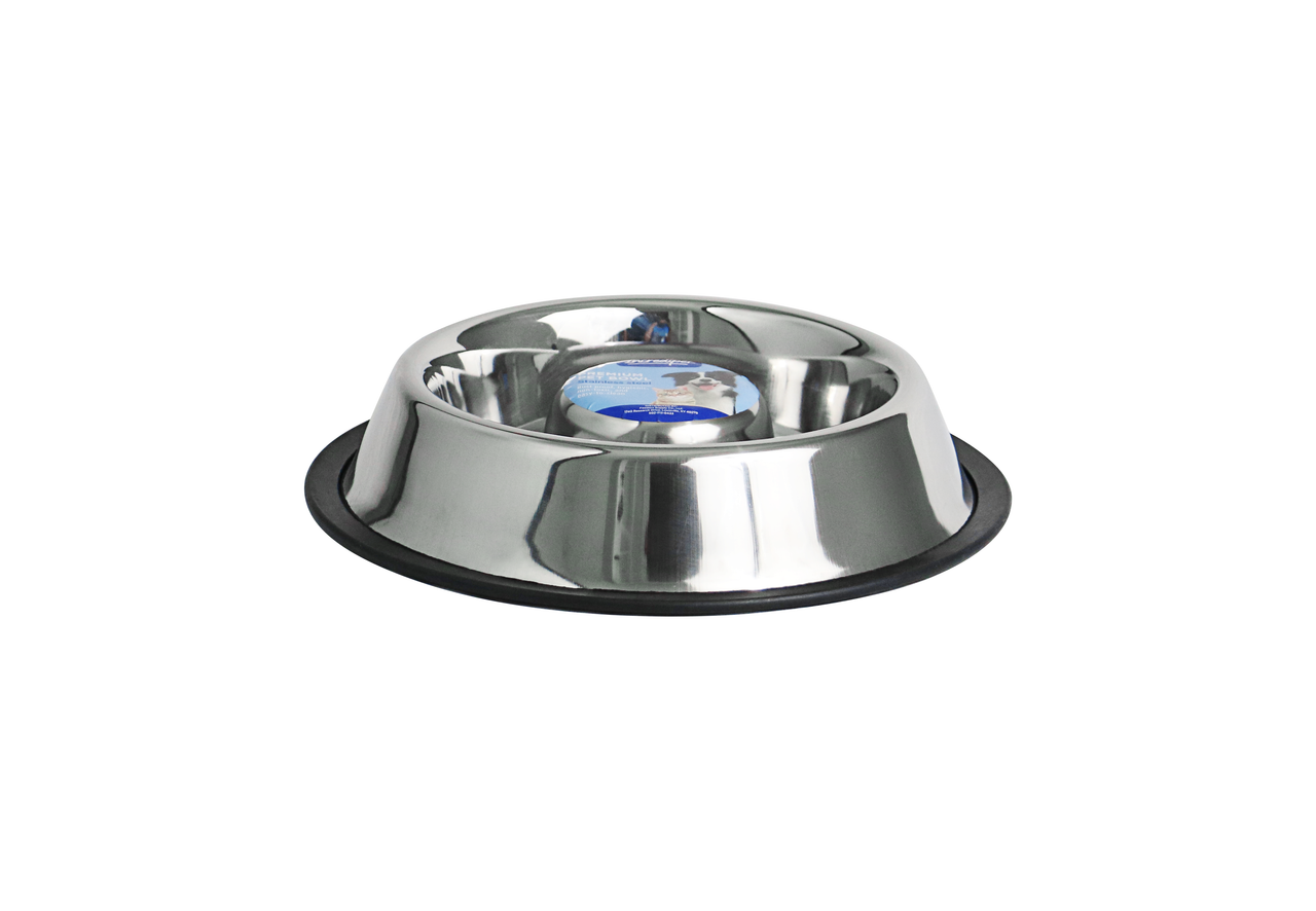 Stainless Steel Slow Feeder Dog Bowl | Orvis