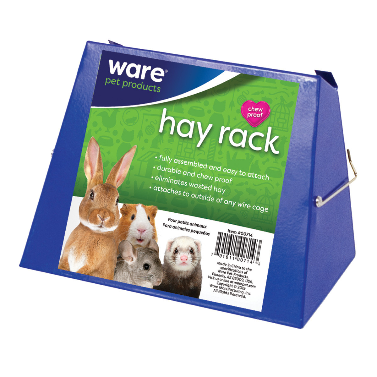 Ware Manufacturing Small Animal Hay Rack Feeders Pet Supply