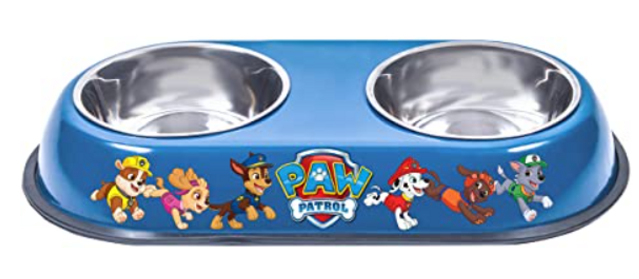 Penn Plax Paw Patrol Double Bowl Dog Bowl .3 l