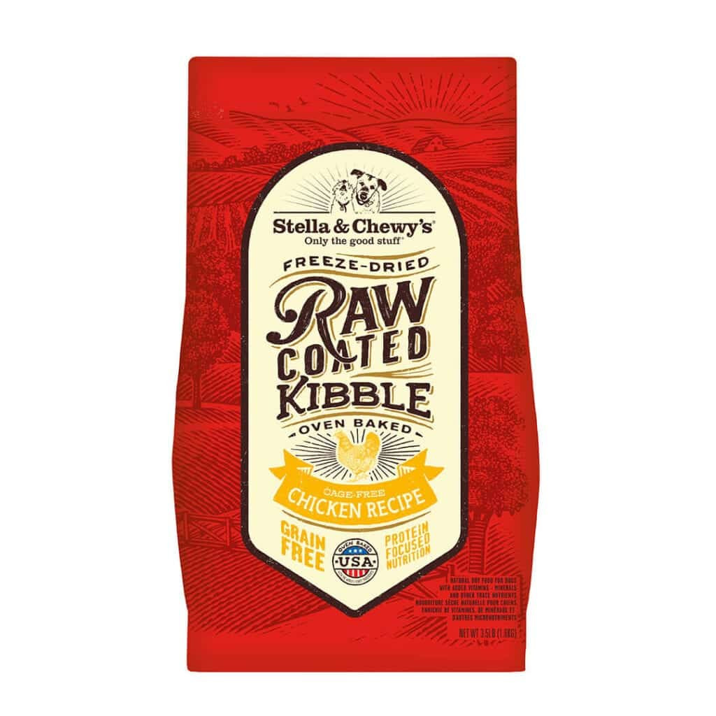 Stella Chewy's Raw Coated Kibble Cage-Free Chicken Recipe Grain