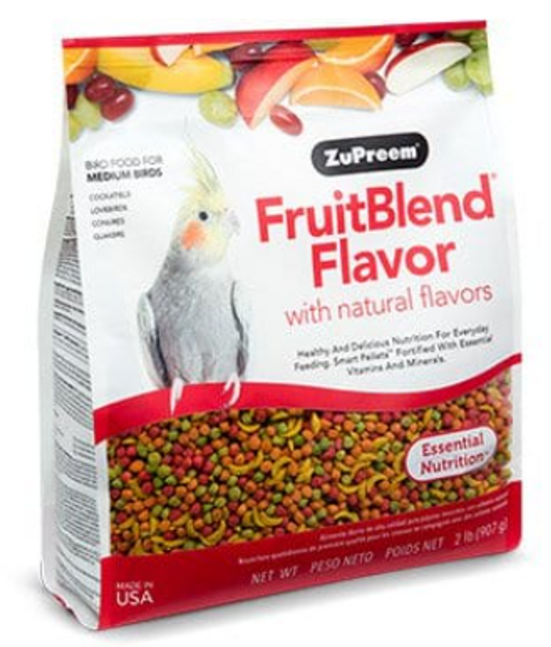 ZuPreem FruitBlend Flavor 907g 3袋セット Amazon.com : ZuPreem FruitBlend Flavor Pellets Bird Food for
