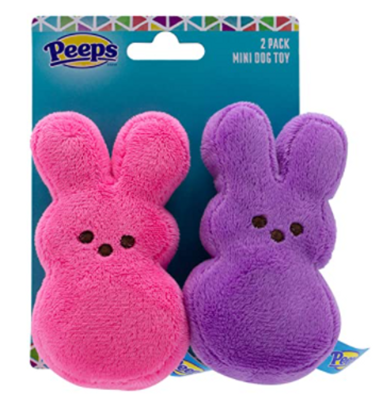 peeps plush bunny dog toy