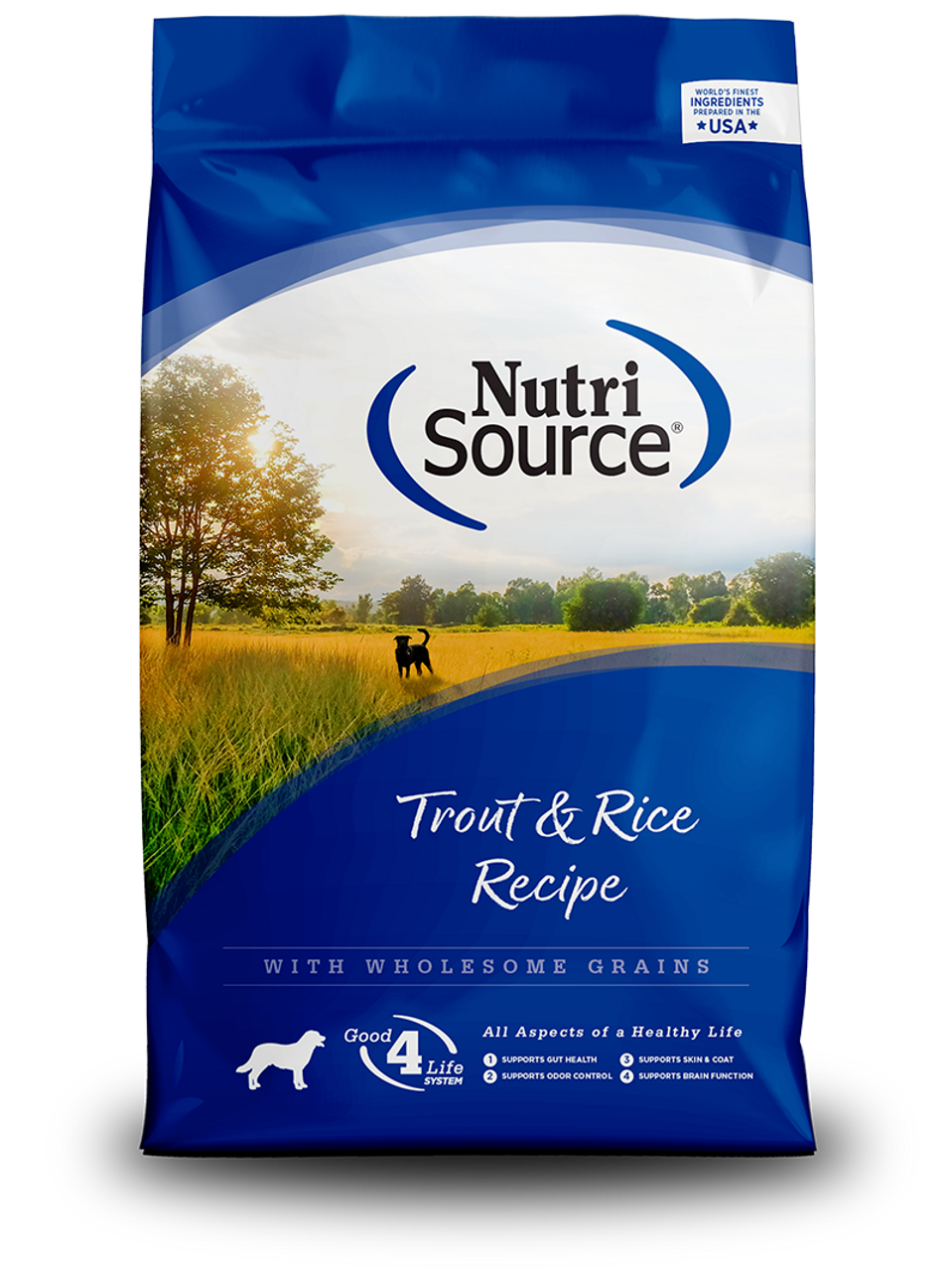 nutrisource trout rice dog food