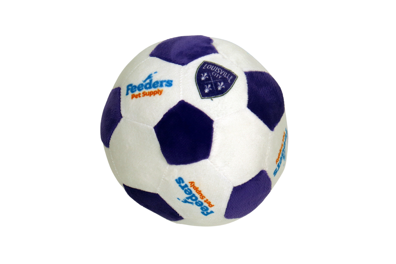 Pets First Limited Edition Louisville FC Plush Soccer Ball Dog Toy -  Feeders Pet Supply