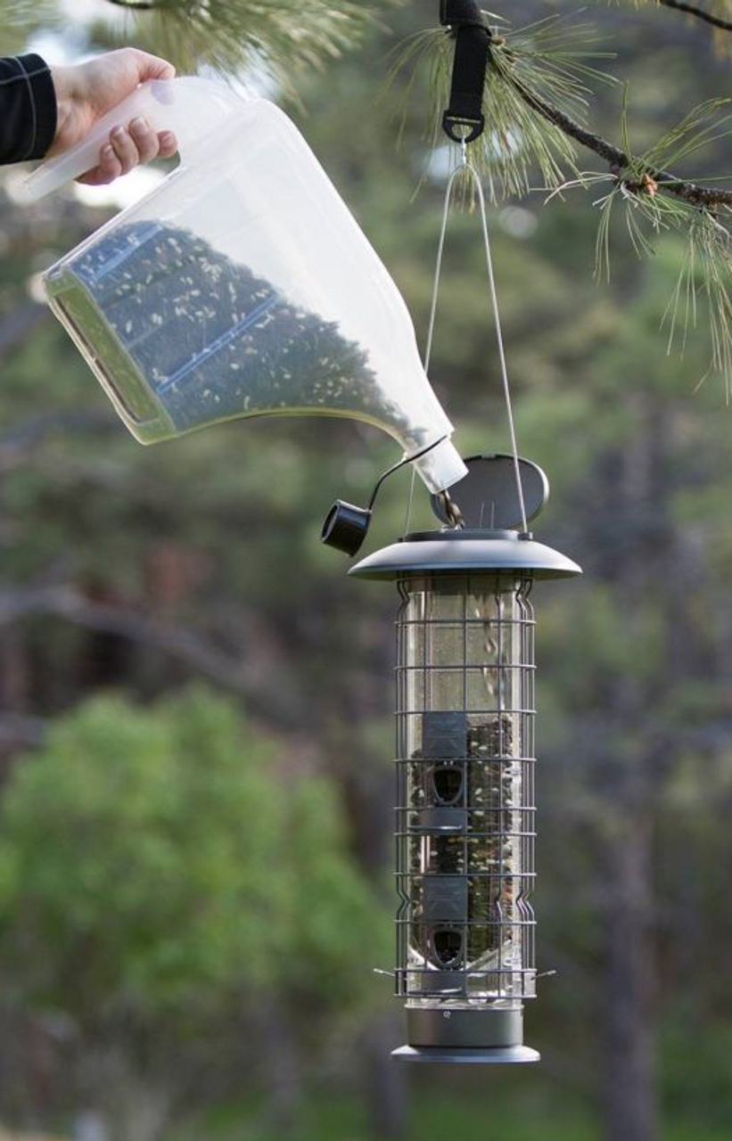 Audubon/woodlink - Rustic Farmhouse Seed Storage Bucket w/Scoop Galvanized / 25 lb