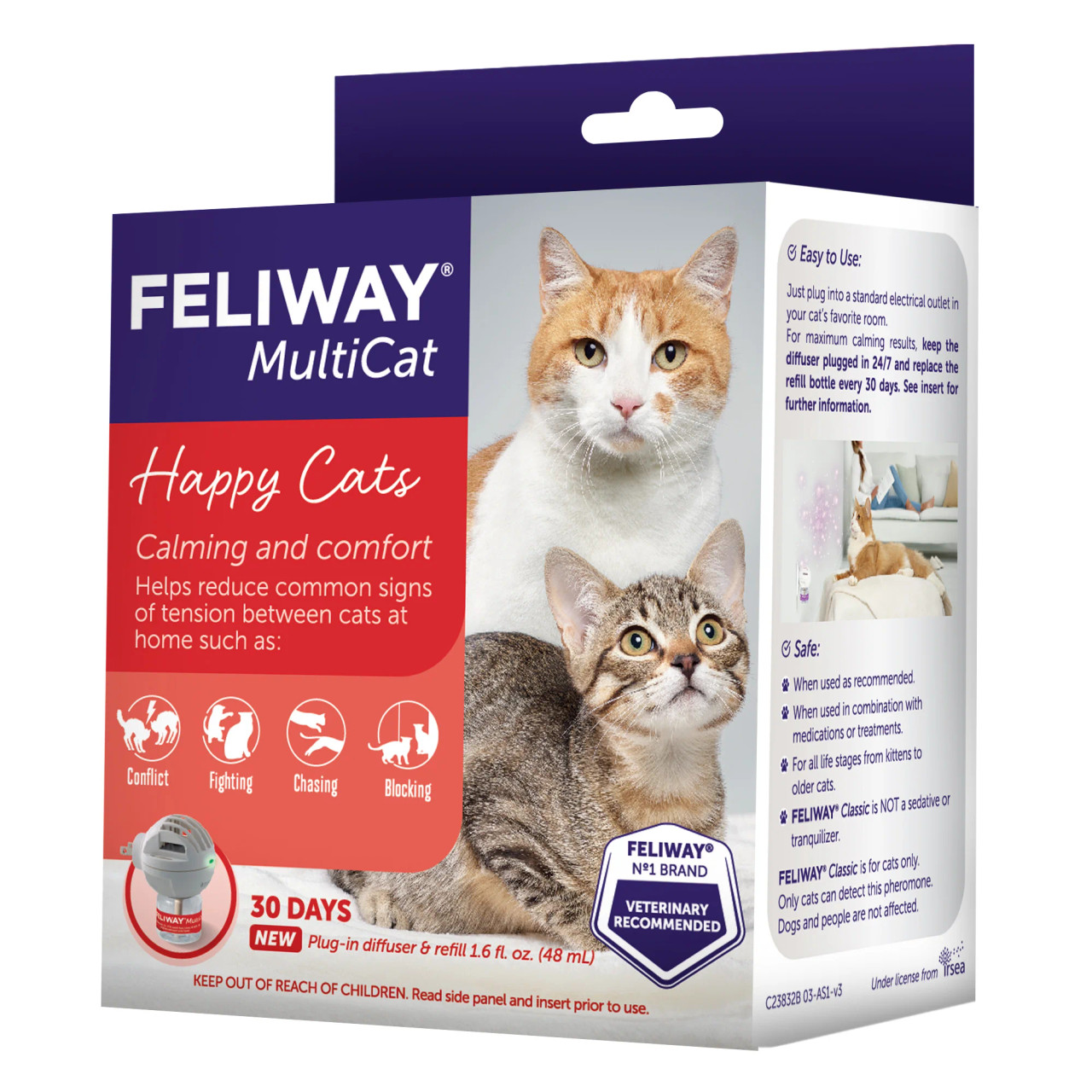 Feliway Optimum - Recharge 30J pour le Stress du Chat - 48ml