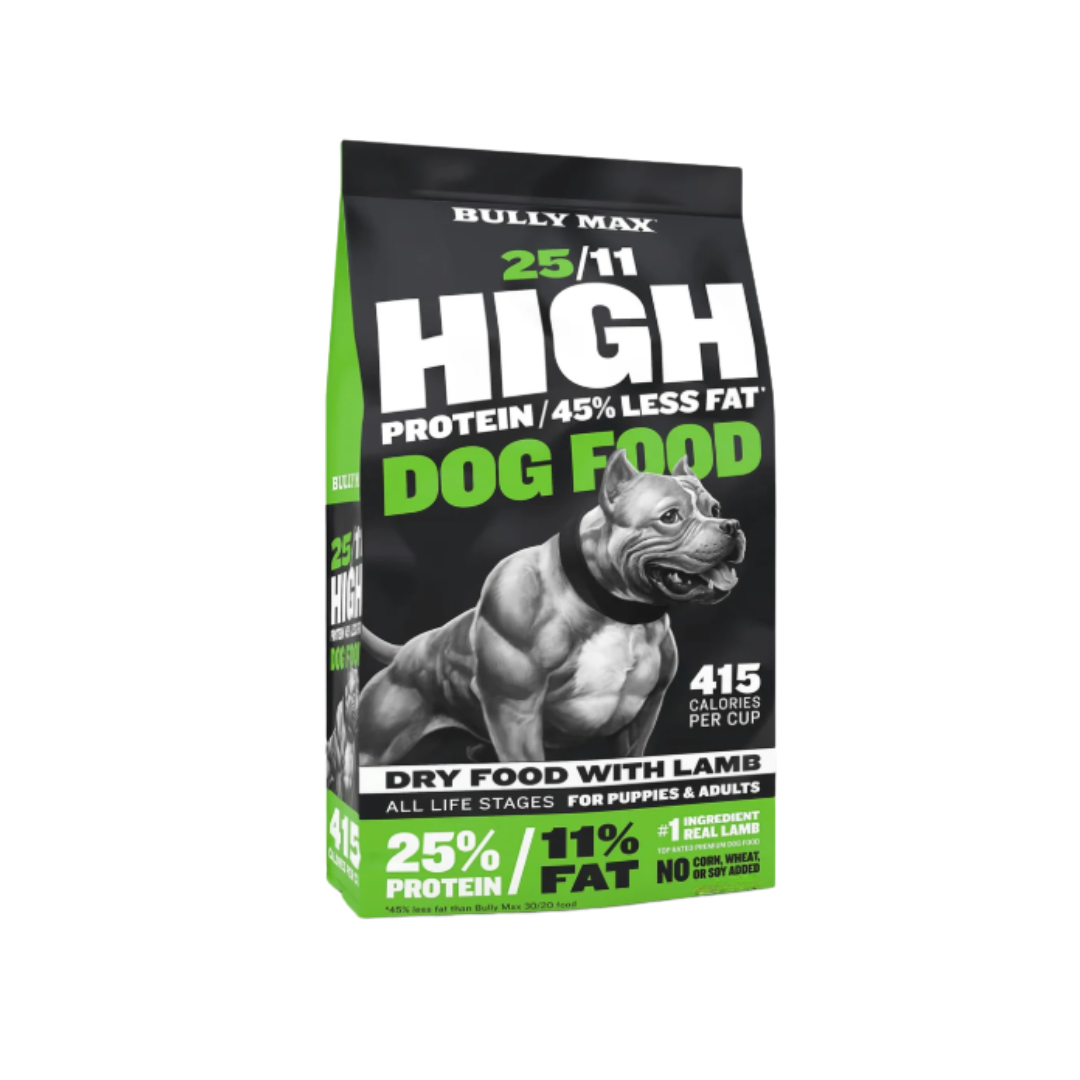 Bully Max 25/11 High Protein Low Fat Dry Dog Food with Lamb