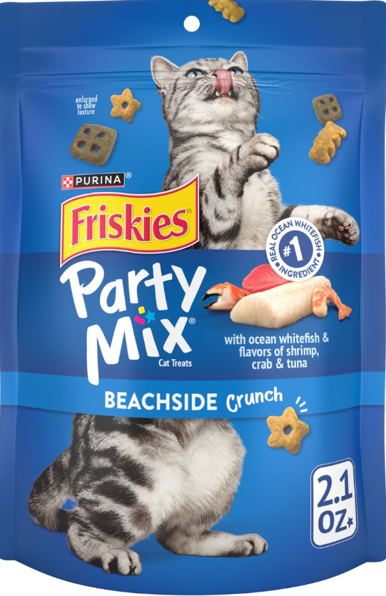 Purina Friskies Beachside Party Mix Crunch Ocean Whitefish Cat