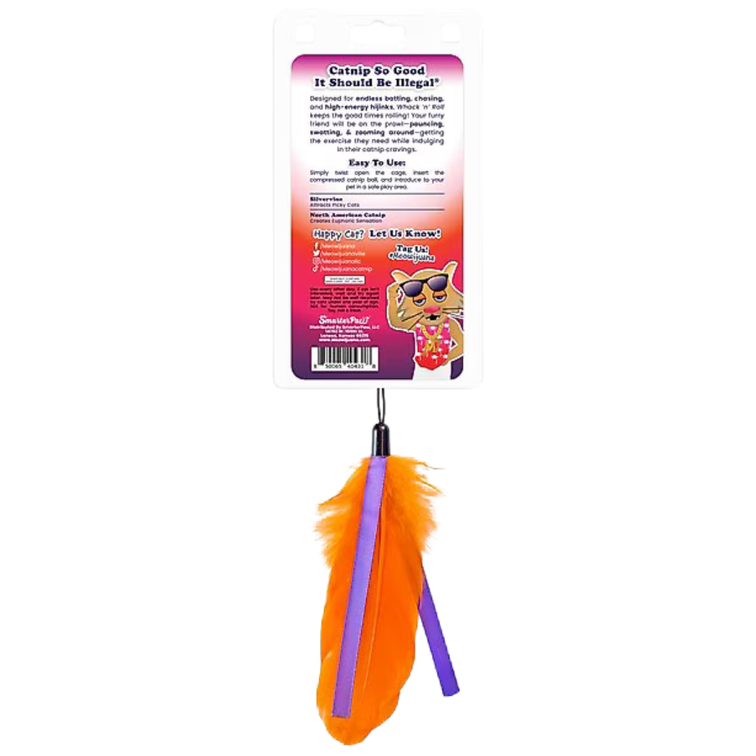 Meowijuana Purple Passion Whack 'n' Roll Compressed Catnip Ball