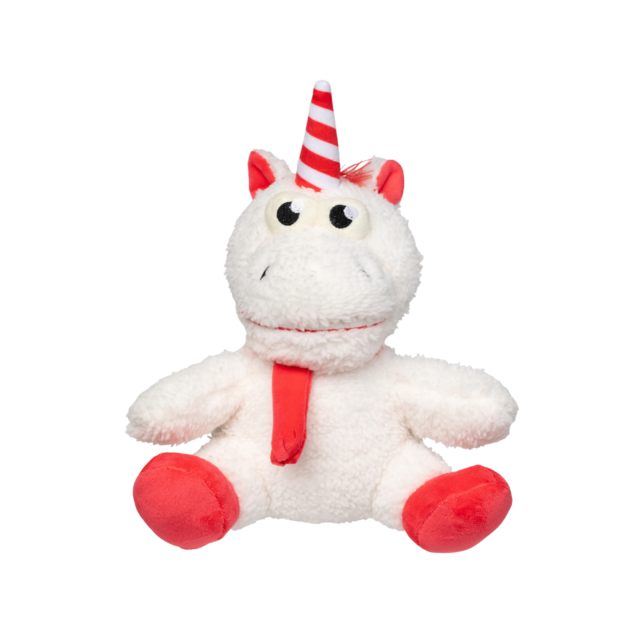 Fuzzyard Holiday Peppermint Electra the Unicorn Plush Dog Toy